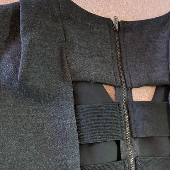 Black fitted career 100% cotton dress PURE SUGAR EXCELLENT CONDITION small - Picture 10 of 15